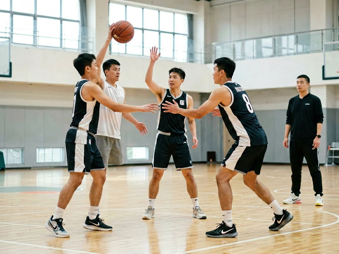 赛场奋勇拼搏的女子体育中国队